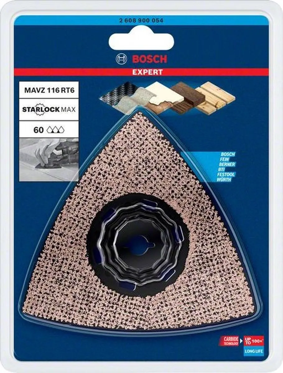 Bosch Professional MAVZ 116 RT6 Starlock Max Schuurplaat 116mm