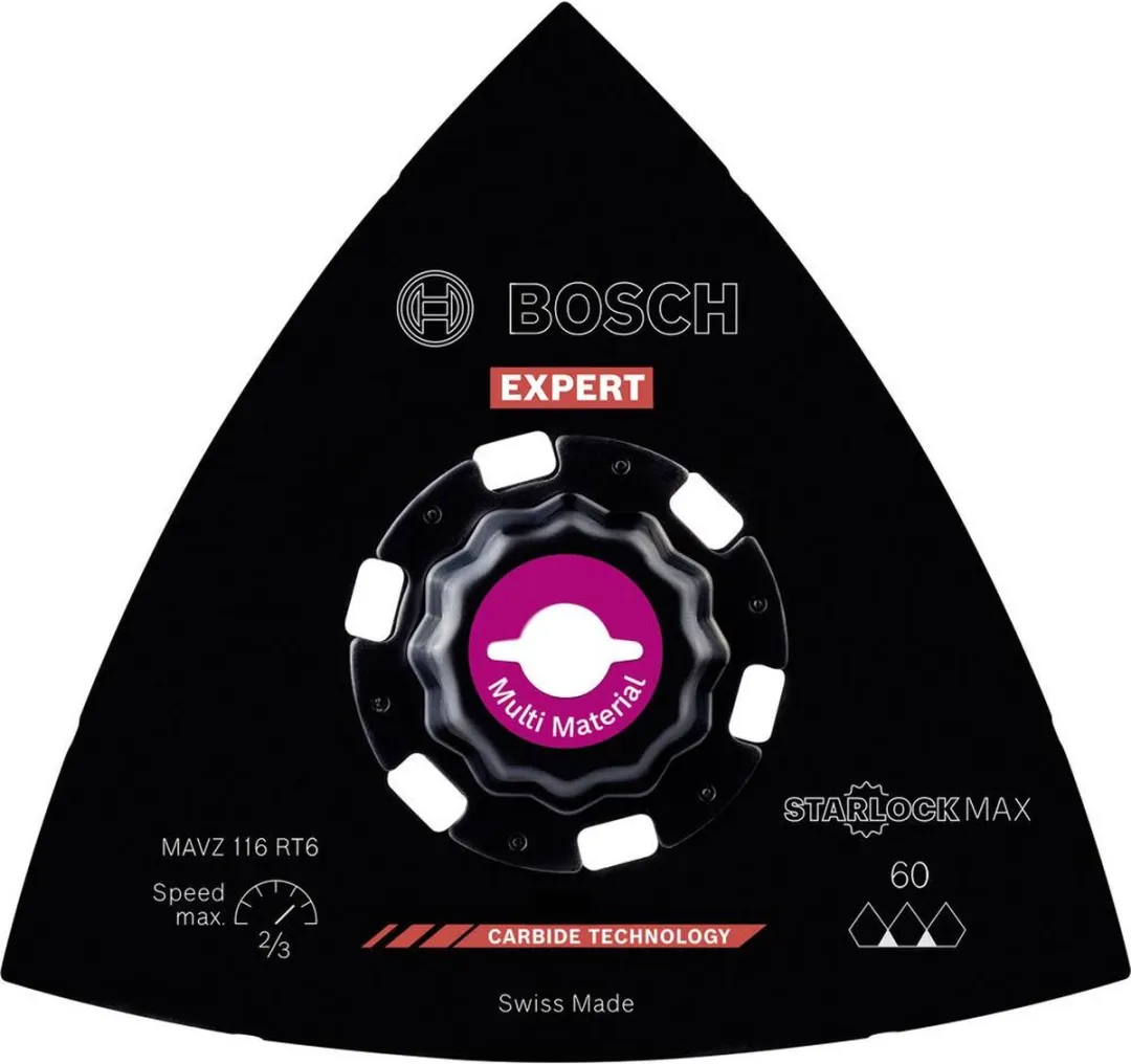 Bosch Professional MAVZ 116 RT6 Starlock Max Schuurplaat 116mm