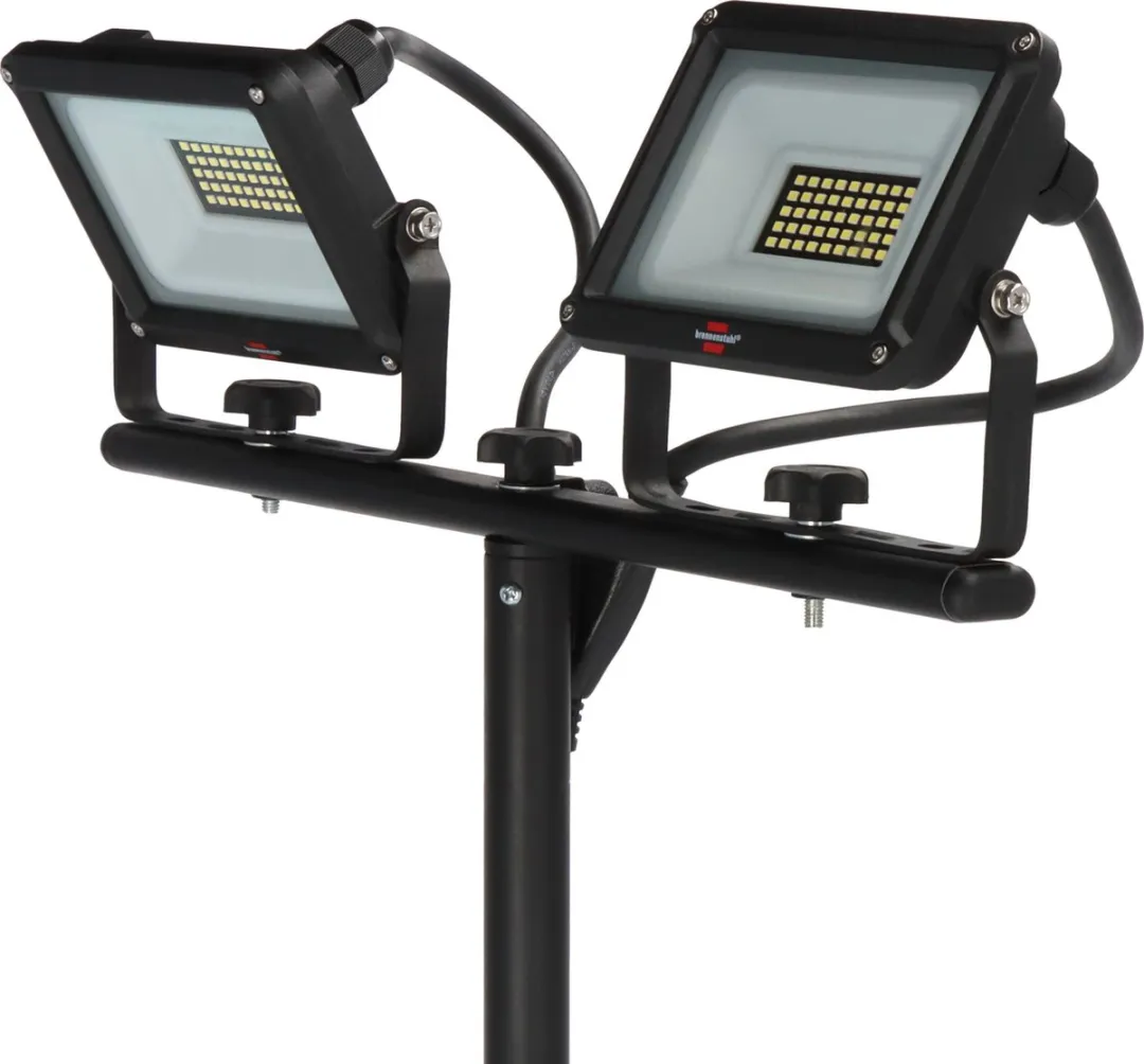 Brennenstuhl JARO 6060 T LED Bouwlamp Statief 4800lm - 2x20W - IP65 - Zwart