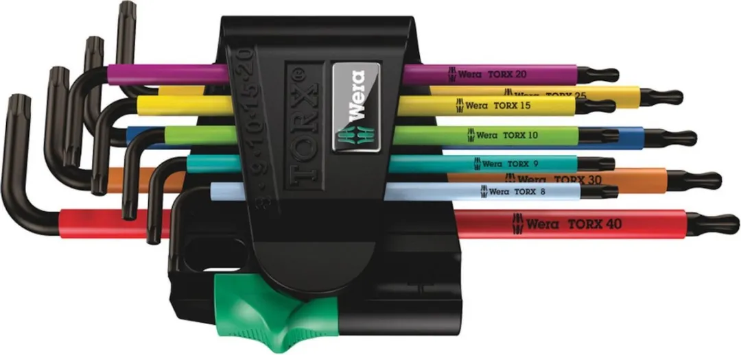 Wera Multicolor Stiftsleutelset 9-delig - T8-T40