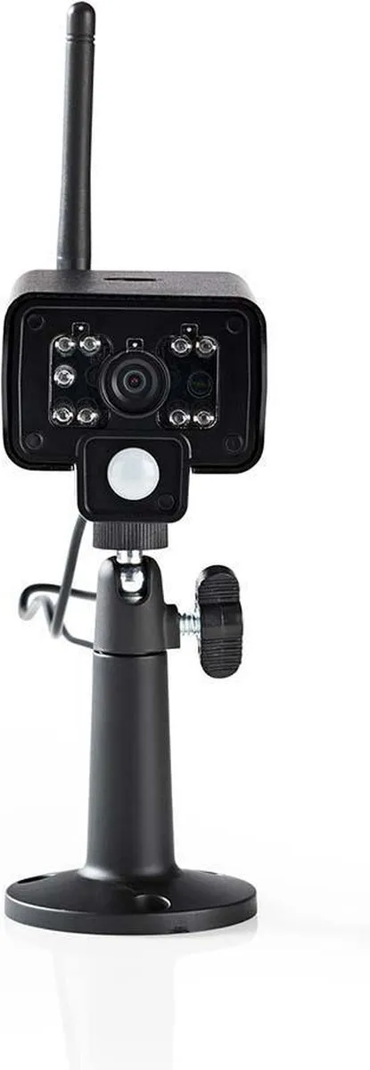 Nedis CSWL1C20CBK Draadloze Camera - VGA - 73° - Nachtzicht 5m - IP54 - Zwart
