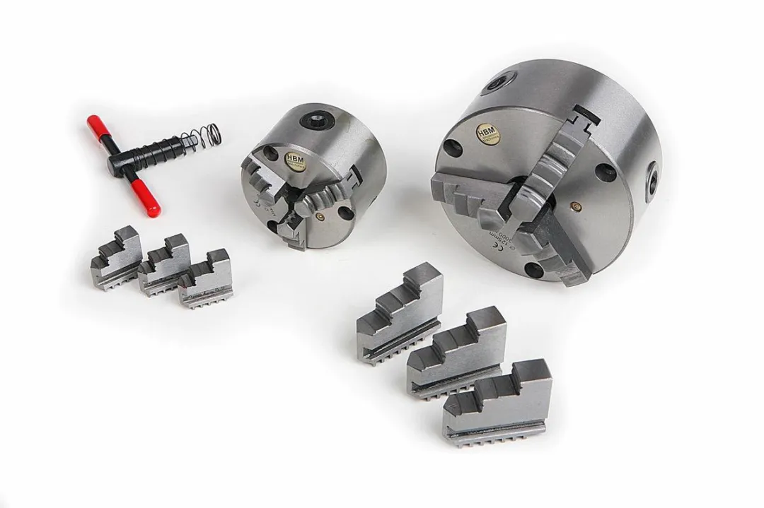 HBM 125mm 3-Klauwplaat - 125mm - Zilver