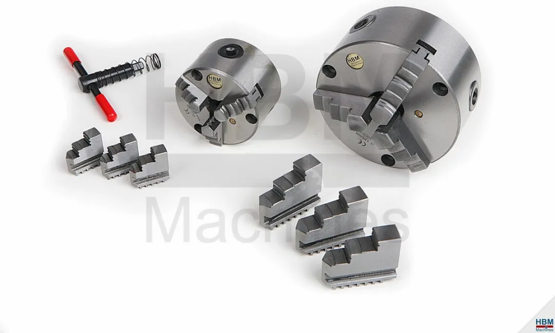 HBM 125mm 3-Klauwplaat - 125mm - Zilver