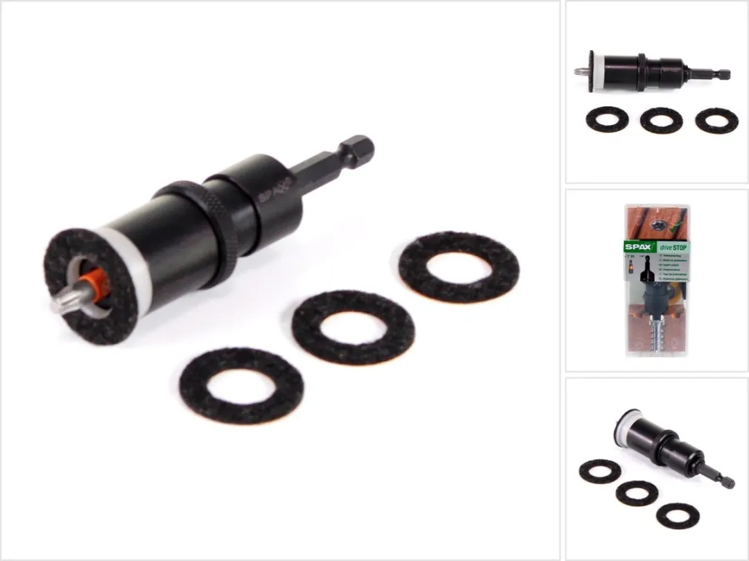 SPAX Tiefenanschlag Drive Stop 1/4" Aufnahme mit T25 Bit und Filzringen ( 5000009186909 )