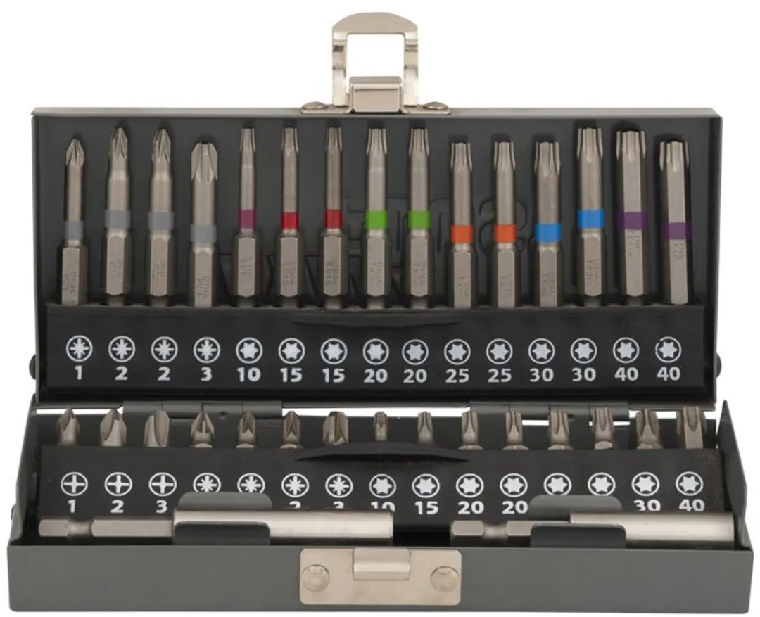 Dynaplus - Professionele bitset - Kleurbandjes - Metalen box - 32-delig