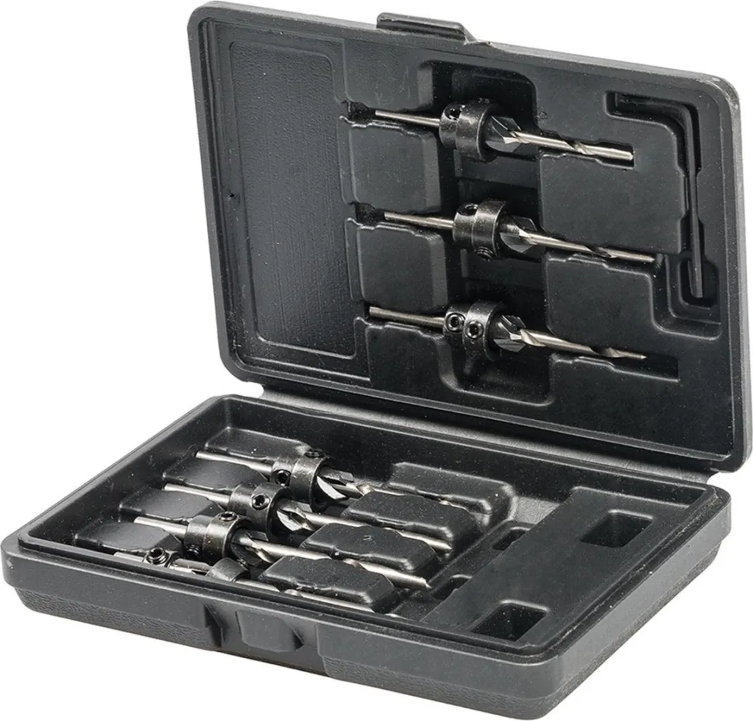 Silverline Verzinkboor Set 3-6mm - 7-delig