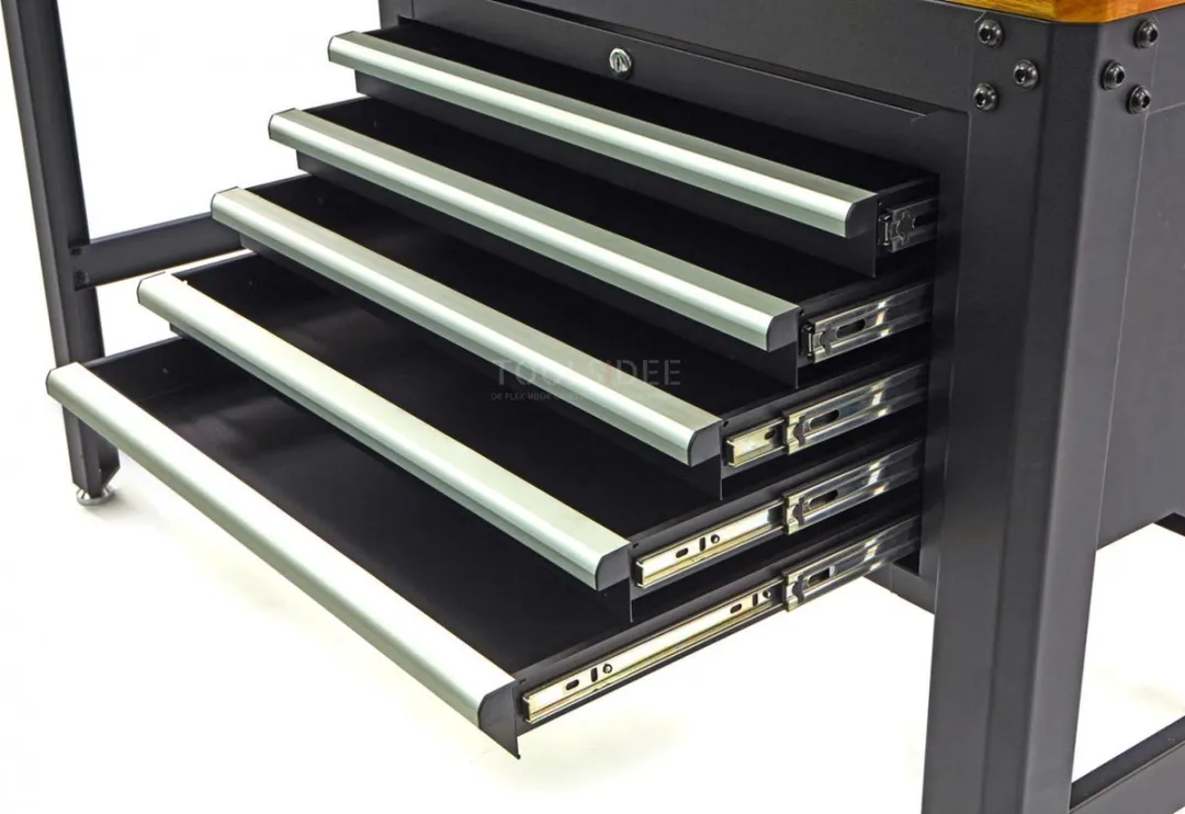 HBM K 8819 Professionele Werkbank - 5 Laden - Zwart