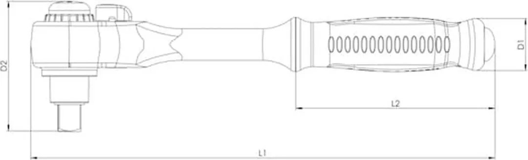Würth VDE Omschakelbare Ratelsleutel 1/2" - 3 Dopsleutelmaat - Rood/Zwart