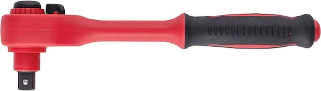 Würth VDE Omschakelbare Ratelsleutel 1/2" - 3 Dopsleutelmaat - Rood/Zwart