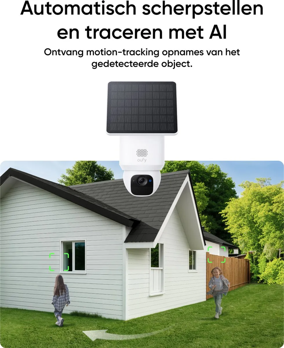 Eufy SoloCam E30 T8171321 PTZ Beveiligingscamera - 2K HD - Wit