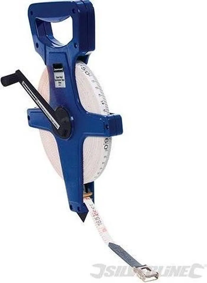Silverline MT47 Landmeter - 100m x 13mm - Water- en krasbestendig