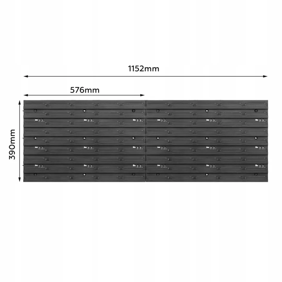 Prosperplast Gereedschapswand 576x780mm - 2 Panelen - Zwart - afbeelding 4 van 5