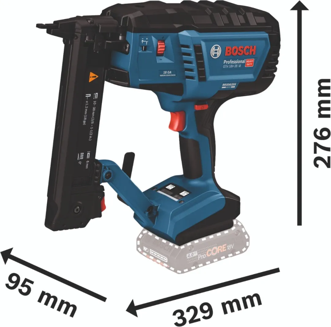 Bosch Professional GTH 18V-38 M Niettacker - 18V