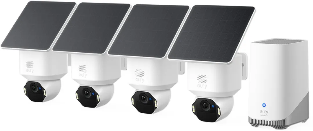 Eufy SoloCam E42 4-Cam Kit - 4K PTZ Outdoor - Wit