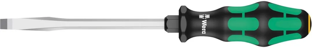 Wera 334 SK Schroevendraaier 9,0x1,6x150mm - SL 9 - Groen/Zwart