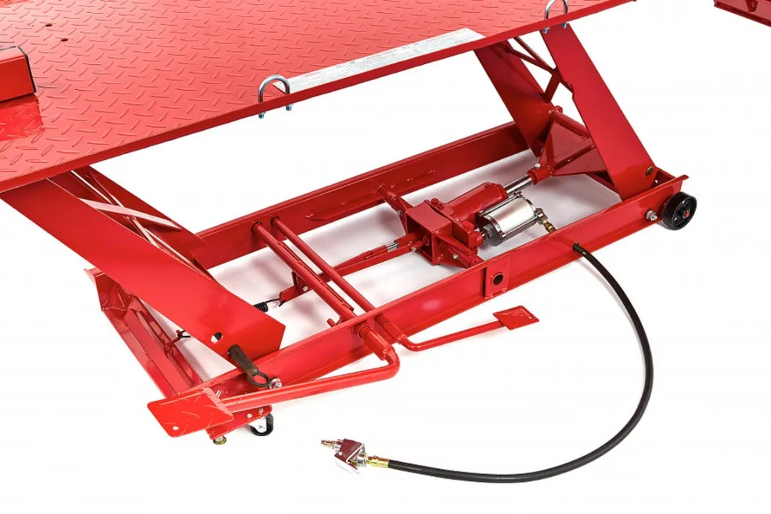 HBM 450kg Motorheftafel Hydraulisch Pneumatisch - Rood