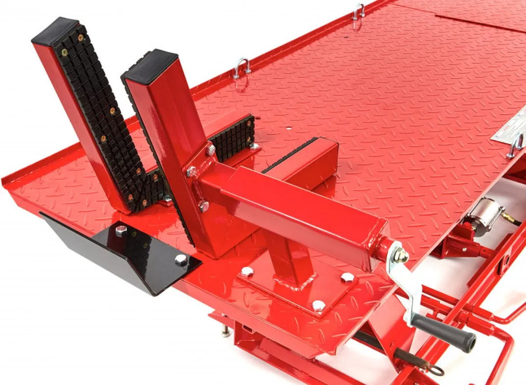HBM 450kg Motorheftafel Hydraulisch Pneumatisch - Rood - afbeelding 6 van 6