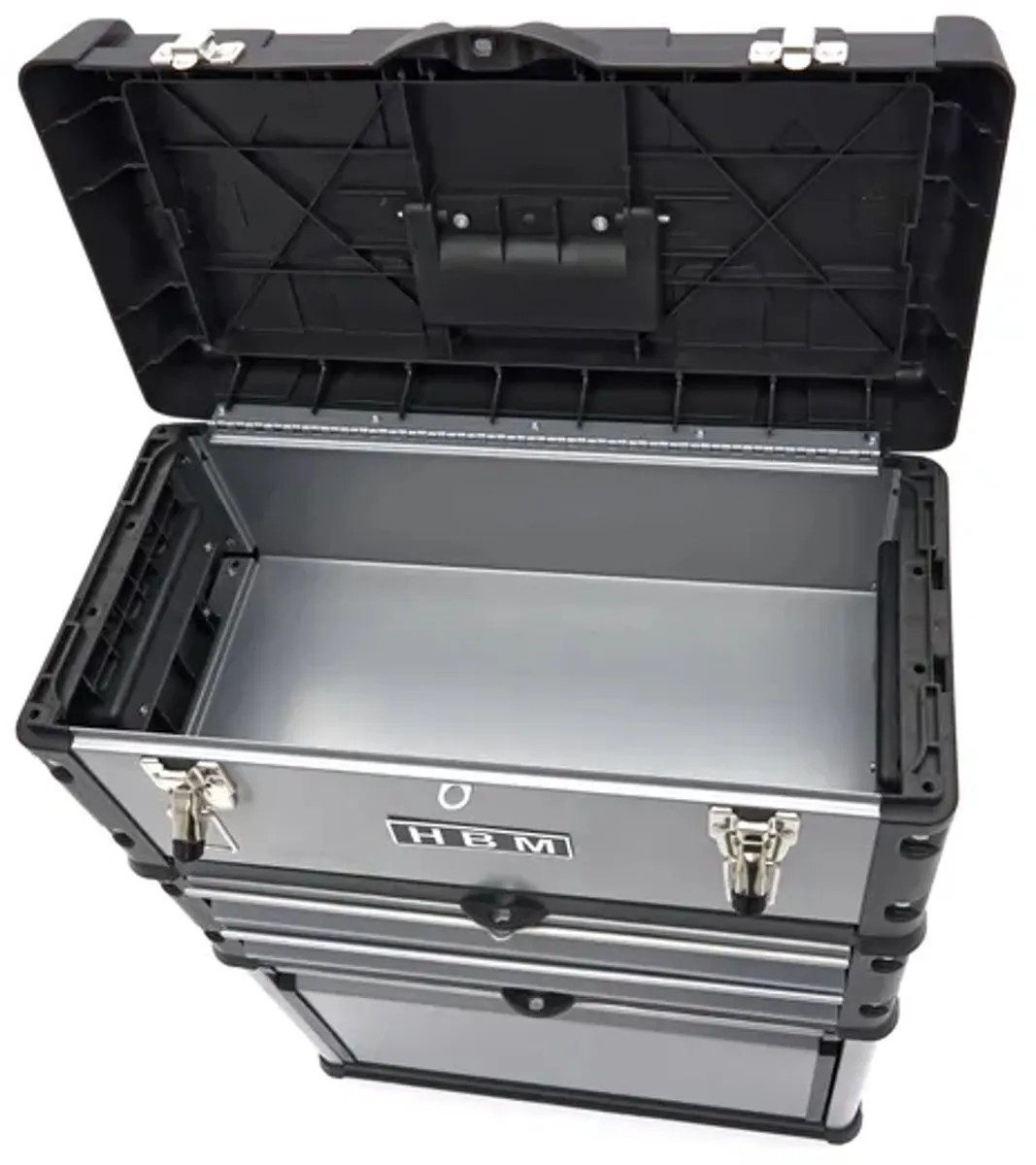 HBM H130492 Modulaire Verrijdbare Gereedschapskist - 3-delig - Zilver