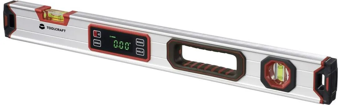 TOOLCRAFT TO-9469539 Digitale waterpas Incl. magneet 600 mm 360 ° 1.0 mm/m