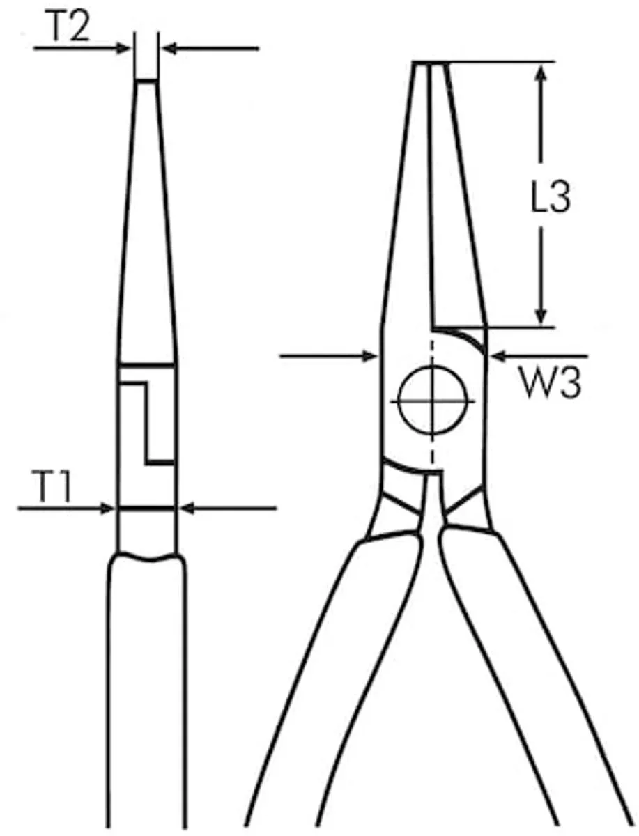Würth VDE-telefoontang DIN ISO 5745 IEC60900 - 2C-greep - Oranje/Zilver/Rood