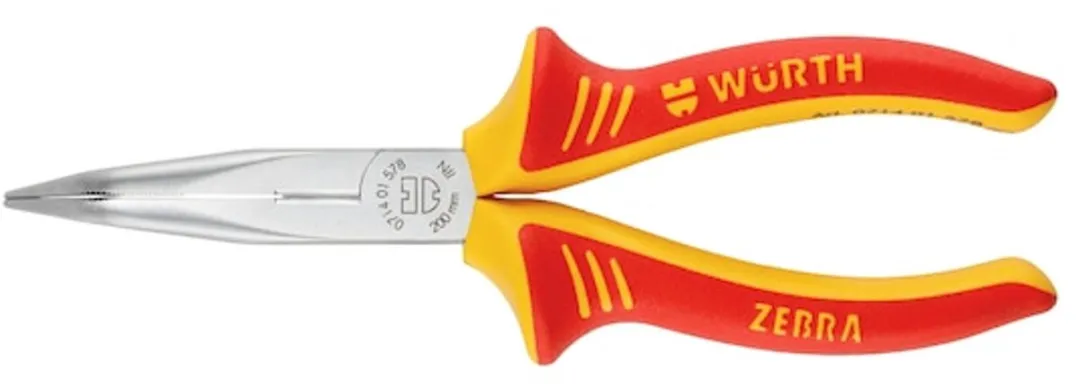 Würth VDE-telefoontang DIN ISO 5745 IEC60900 - 2C-greep - Oranje/Zilver/Rood - afbeelding 6 van 6