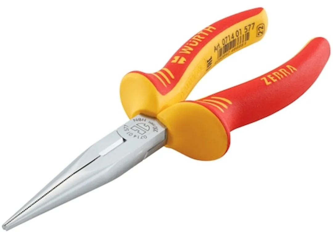Würth VDE-telefoontang DIN ISO 5745 IEC60900 - 2C-greep - Oranje/Zilver/Rood