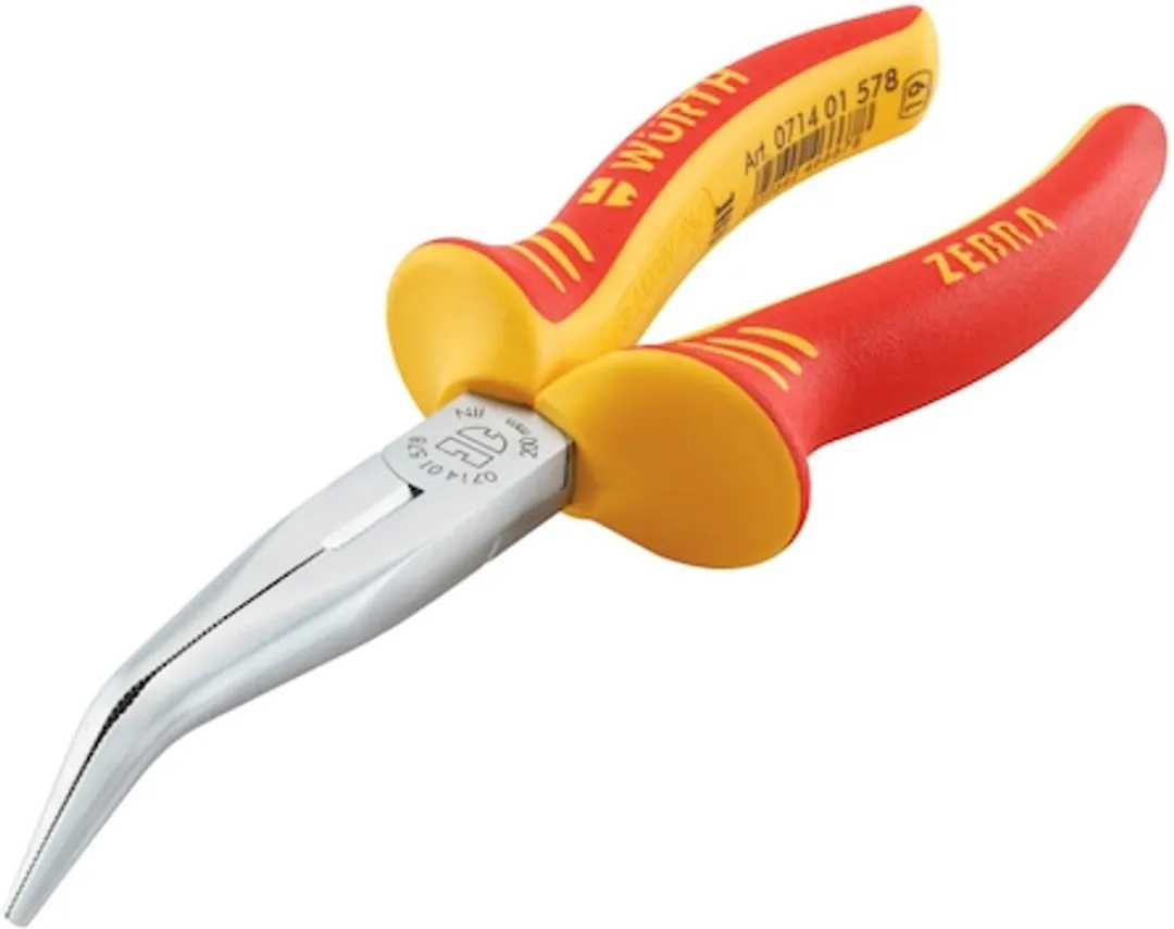 Würth VDE-telefoontang DIN ISO 5745 IEC60900 - 2C-greep - Oranje/Zilver/Rood