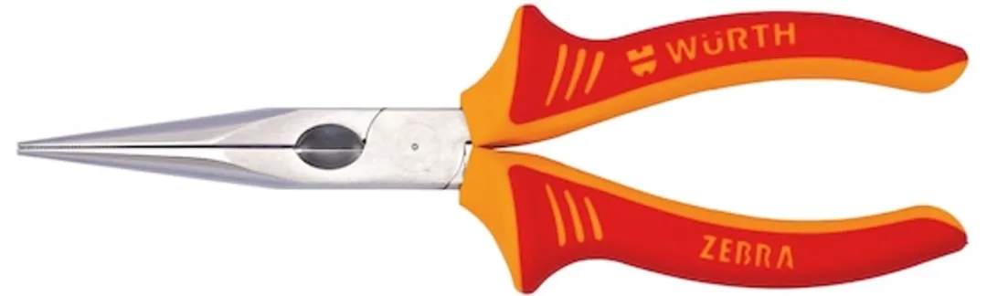 Würth VDE-telefoontang DIN ISO 5745 IEC60900 - 2C-greep - Oranje/Zilver/Rood