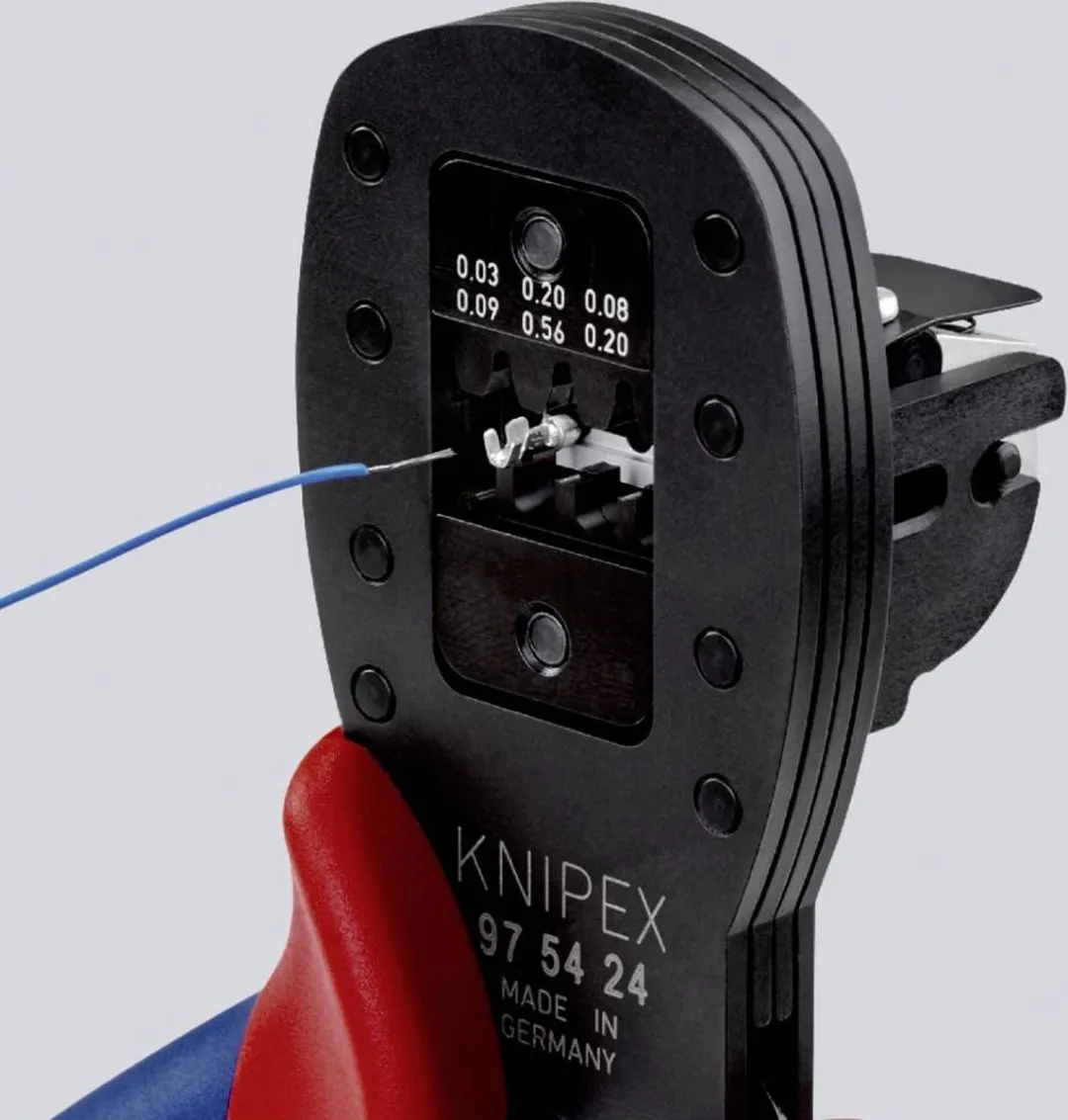 Knipex 97 54 24 Krimphefboomtang voor D-substekkers