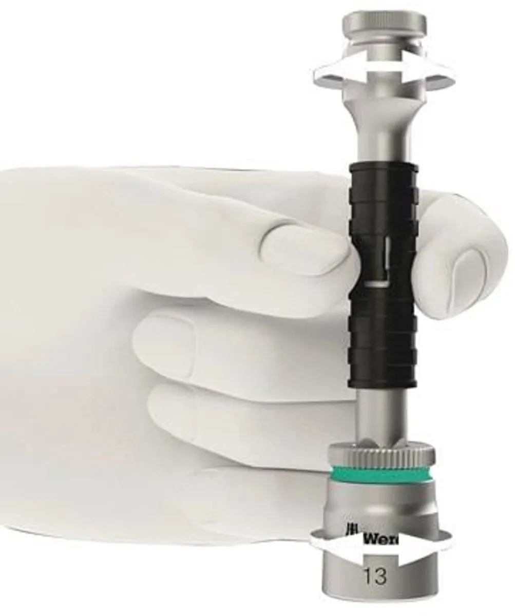 Wera 8-delige Zyklop Ratelset 1/4" - Zwart