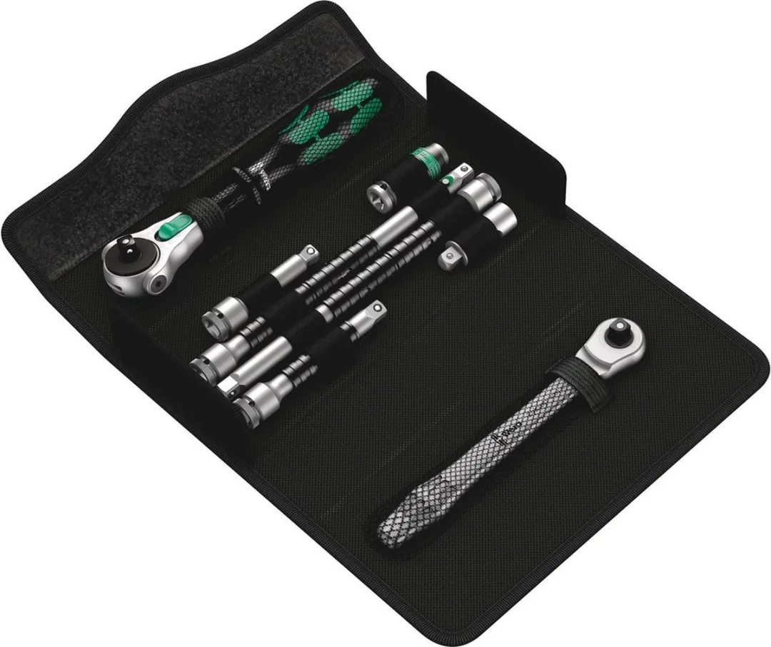 Wera 8-delige Zyklop Ratelset 1/4" - Zwart