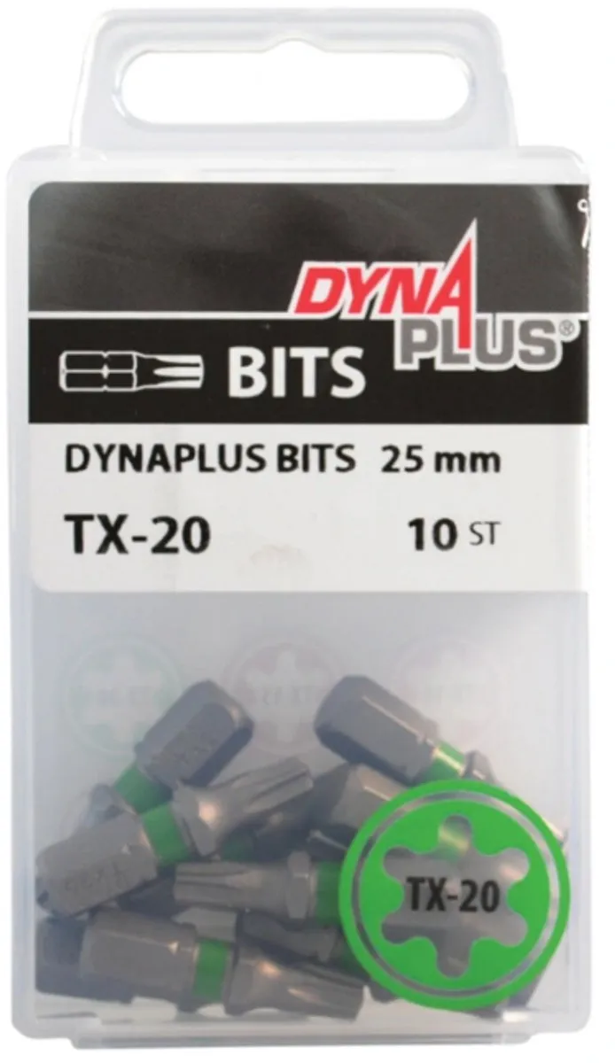 Dynaplus - Schroefbit - Pozidrive2 - 25mm - Grijs (10 stuks)