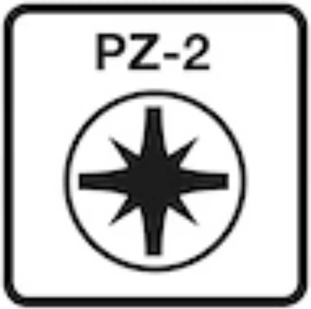 Dynaplus - Schroefbit - Pozidrive2 - 25mm - Grijs (10 stuks)