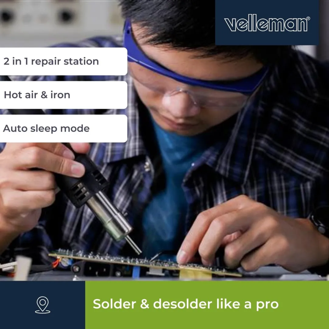 Velleman VTSS230 Soldeerstation 300W - Heetlucht 500°C