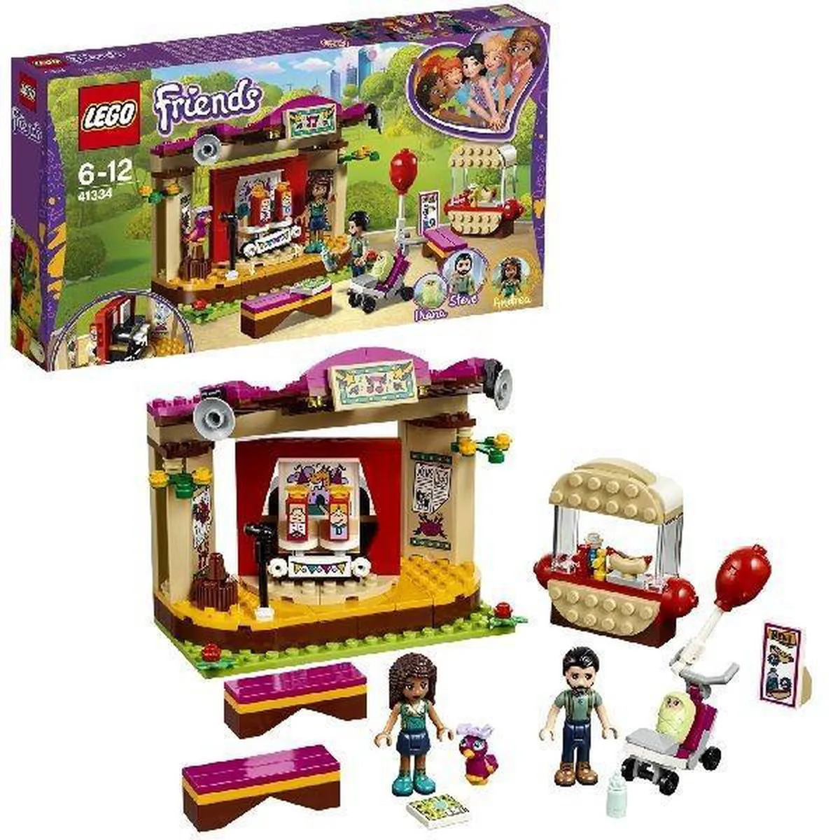 LEGO Friends Andrea's Parkprestaties 41334 - 229 Stukken - Multikleur