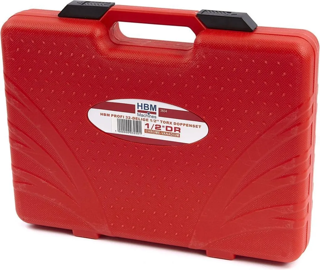 HBM Profi 32-delig 1/2" Torx Doppenset - T20/T25