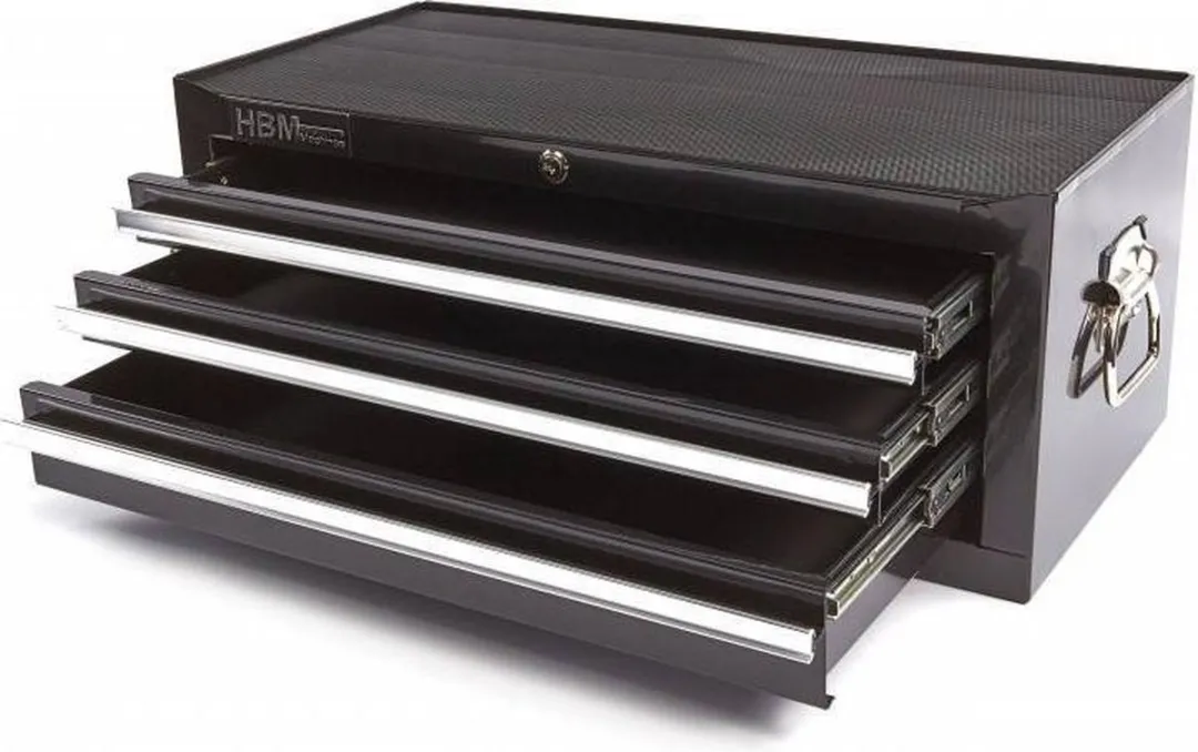 HBM Machines Gereedschapskist 3 Lades - Zwart