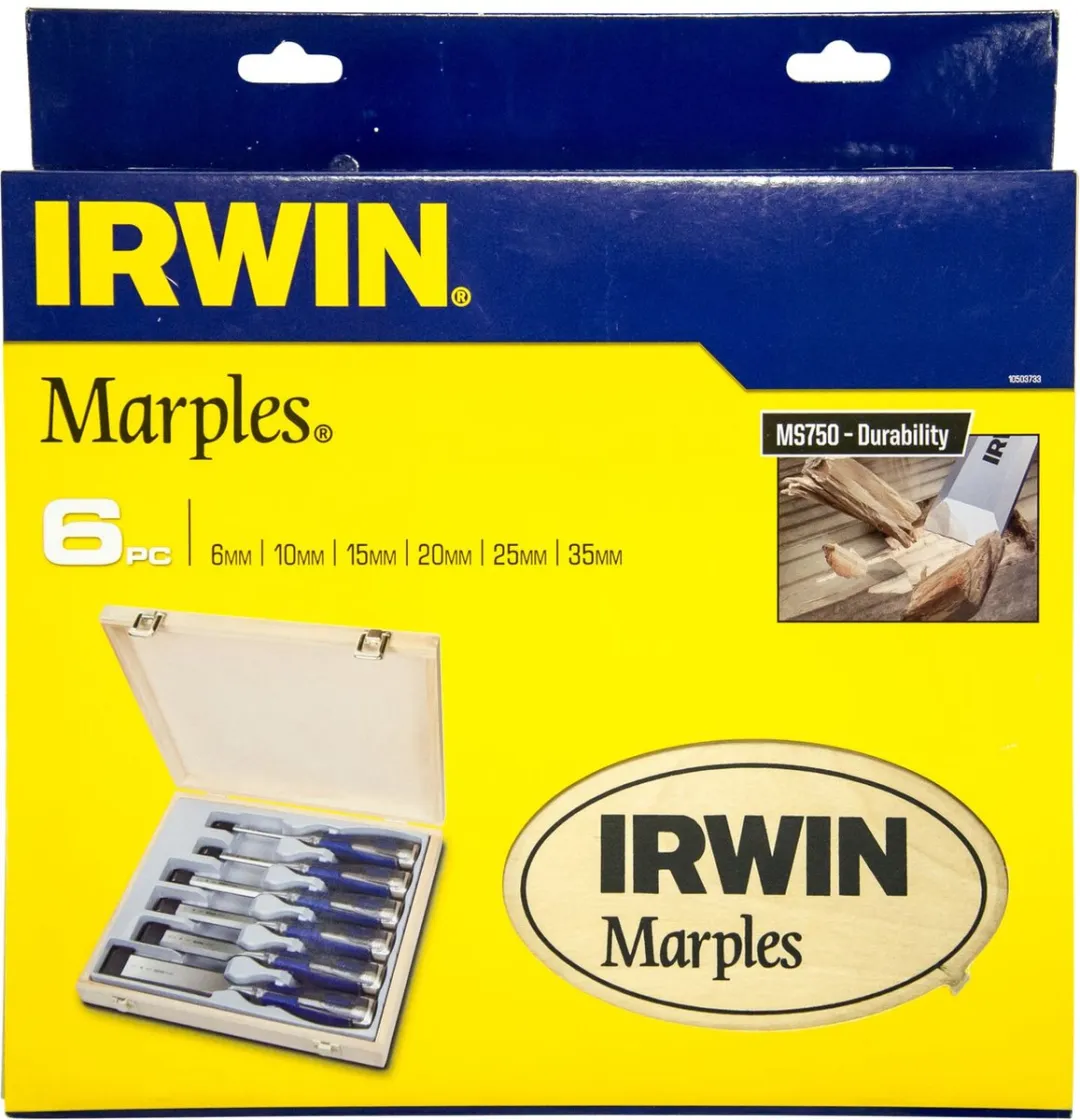 Irwin Marples Houtbeitels MS750 6-delig - 6-35mm