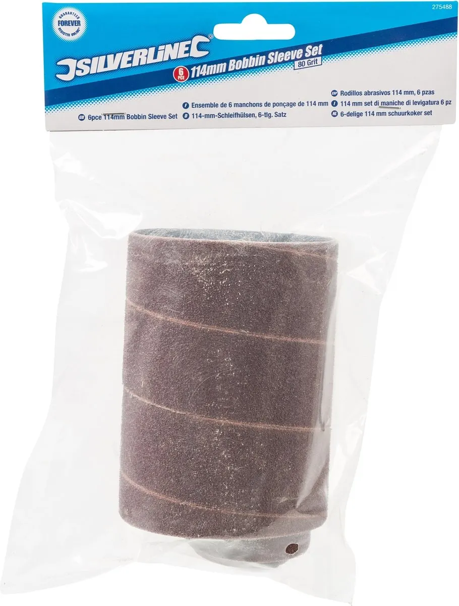 Silverline Schuurkokers Korrel 80 - 6 Stuks