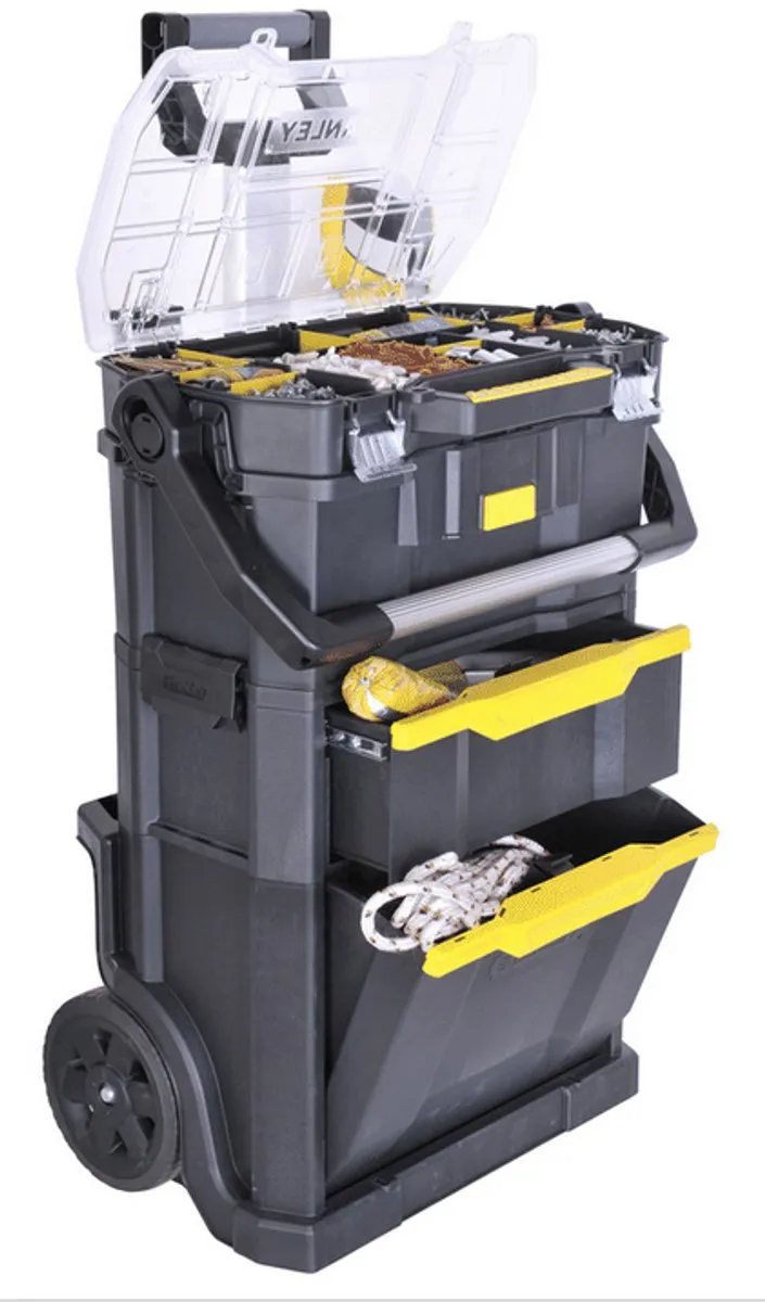 Stanley STST1-79231 Gereedschapswagen 2-in-1 - Zwart/Geel