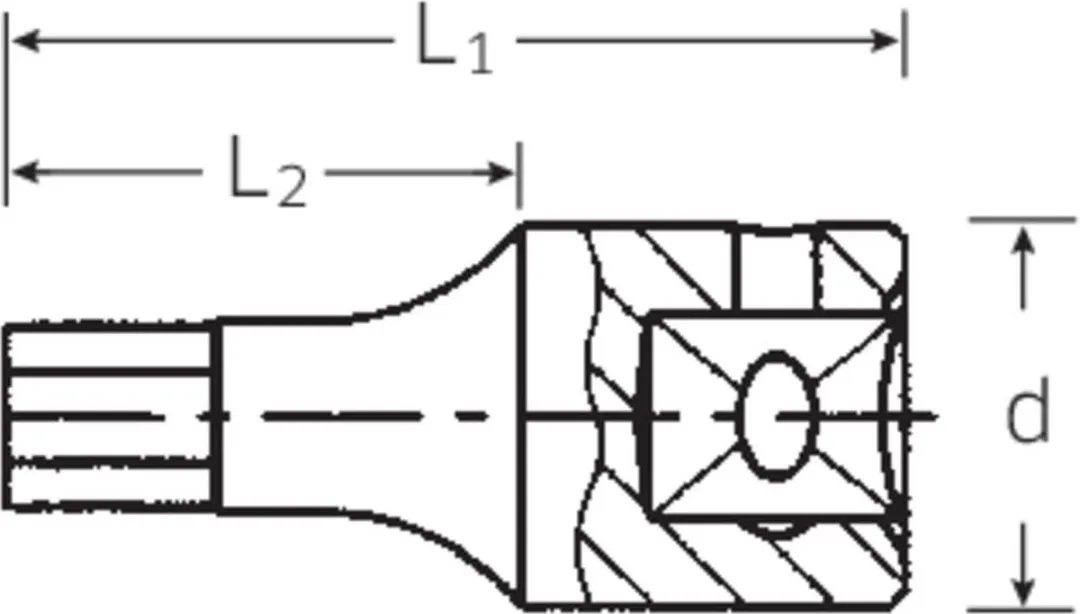 Stahlwille 44 K 3 01120003 Inbus Dopsleutelbit 3mm - 1/4
