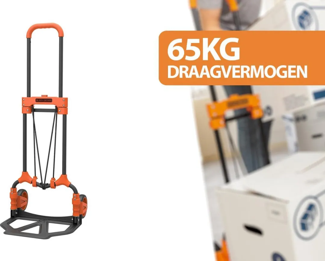 BLACK+DECKER BXWT-H200 Steekwagen - 65 kg - Zwart/Oranje