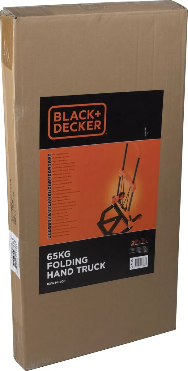 BLACK+DECKER BXWT-H200 Steekwagen - 65 kg - Zwart/Oranje