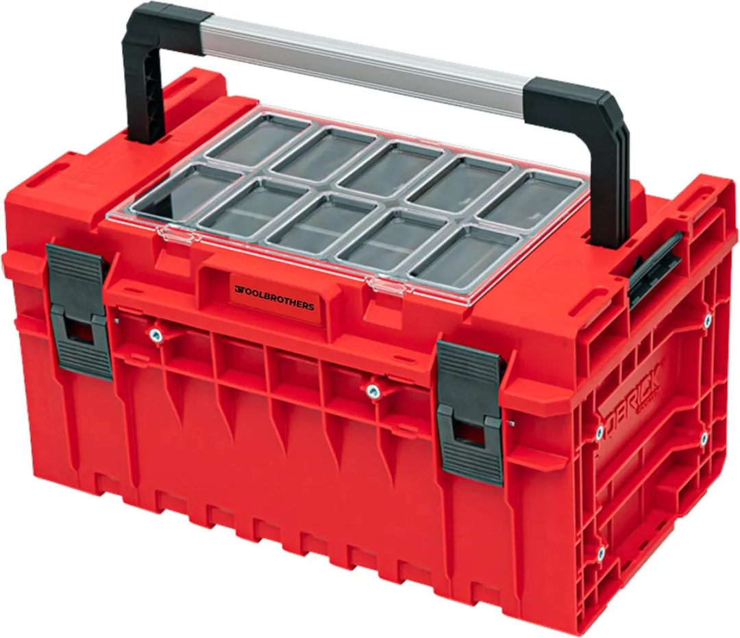 Toolbrothers RHINO XXL Gereedschapskoffer ULTRA Handling+ - 38L - Rood - afbeelding 4 van 6