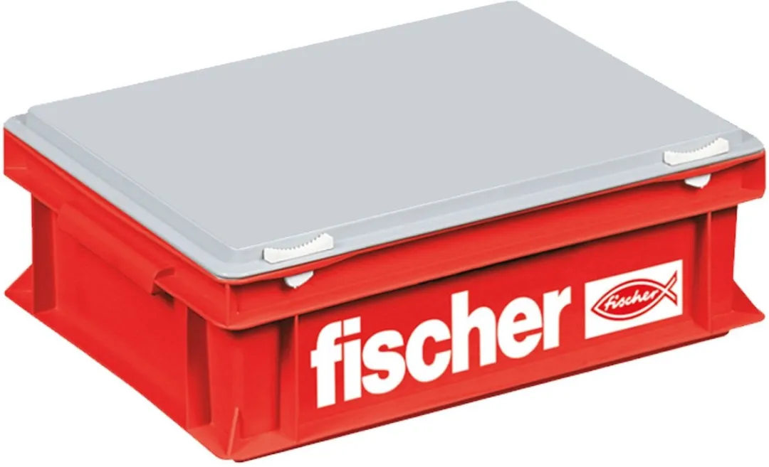 Fischer Craftsman Koffer Klein 91524 - Grijs/Rood
