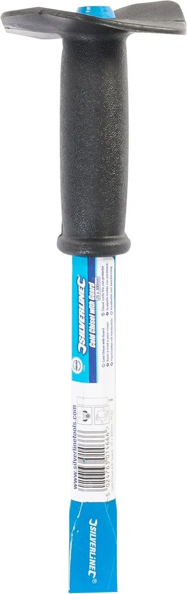 Silverline Koudbeitel 25x300mm - Schokbescherming - Roestbestendig