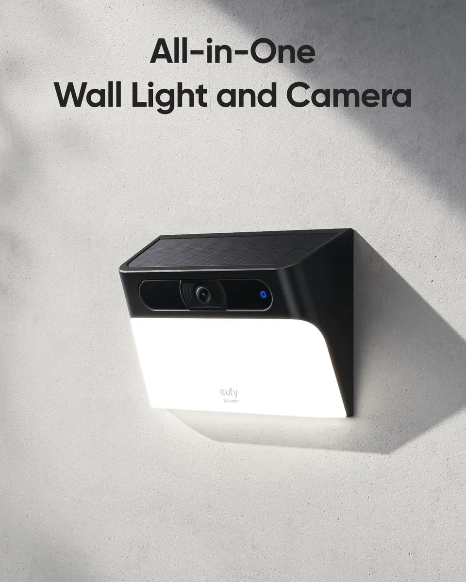Eufy S220 Doorbell + S120 Solar Wandlamp - Bundel