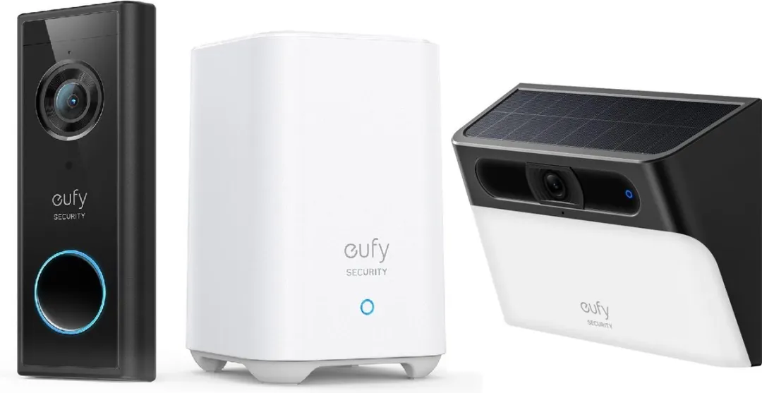 Eufy S220 Doorbell + S120 Solar Wandlamp