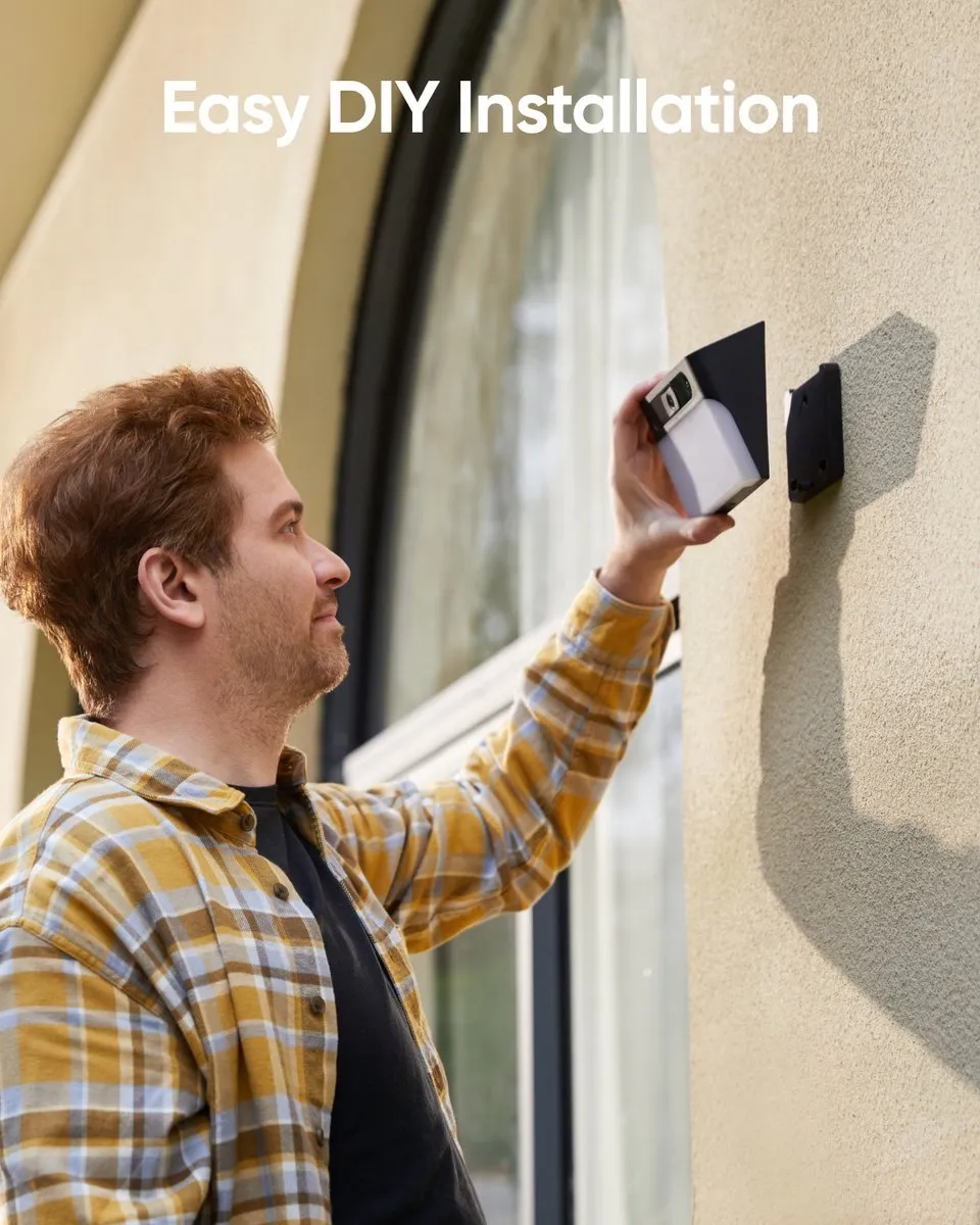 Eufy S220 Doorbell + S120 Solar Wandlamp - Bundel