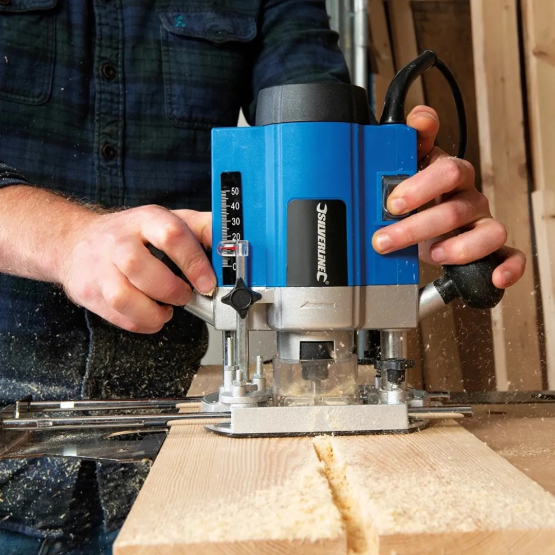 Silverline 1020W Bovenfrees 1/4" - Variabele snelheid